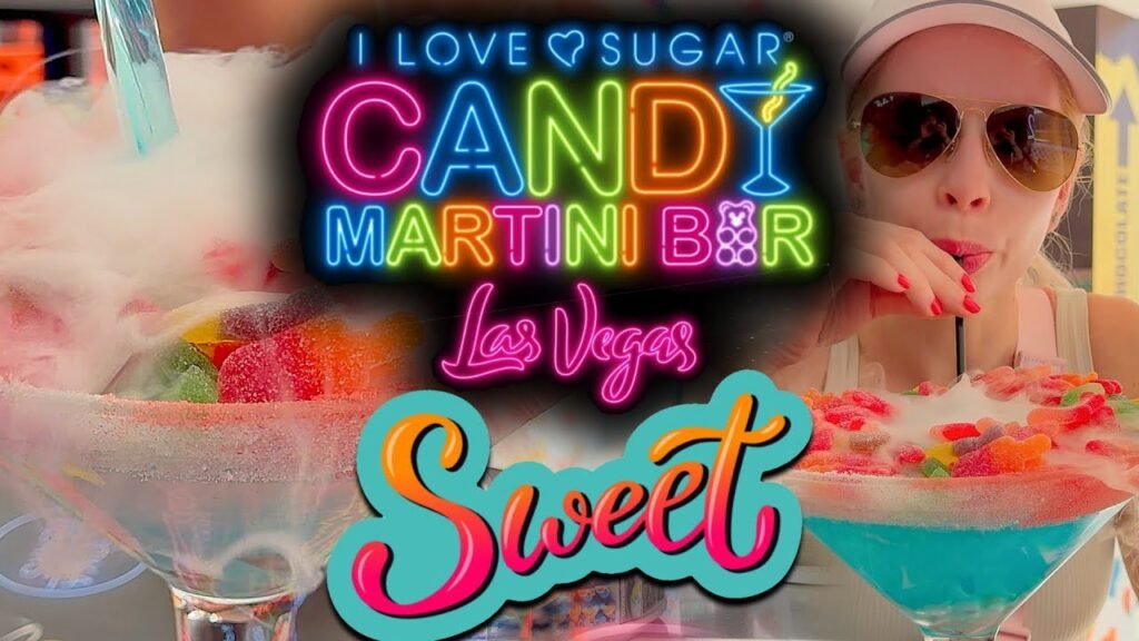 The SWEETEST Bar in Vegas?! INSIDE the Candy Martini Bar at I Love Sugar!